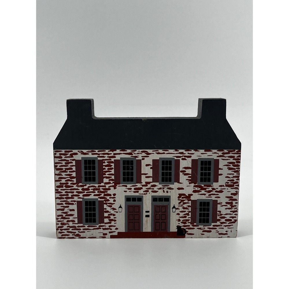 Vintage John Belville House Wood Model Centerville Ohio Folk Art OH Folk Art